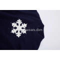 Pullover di perline di fiocco di neve a maglia da ragazza